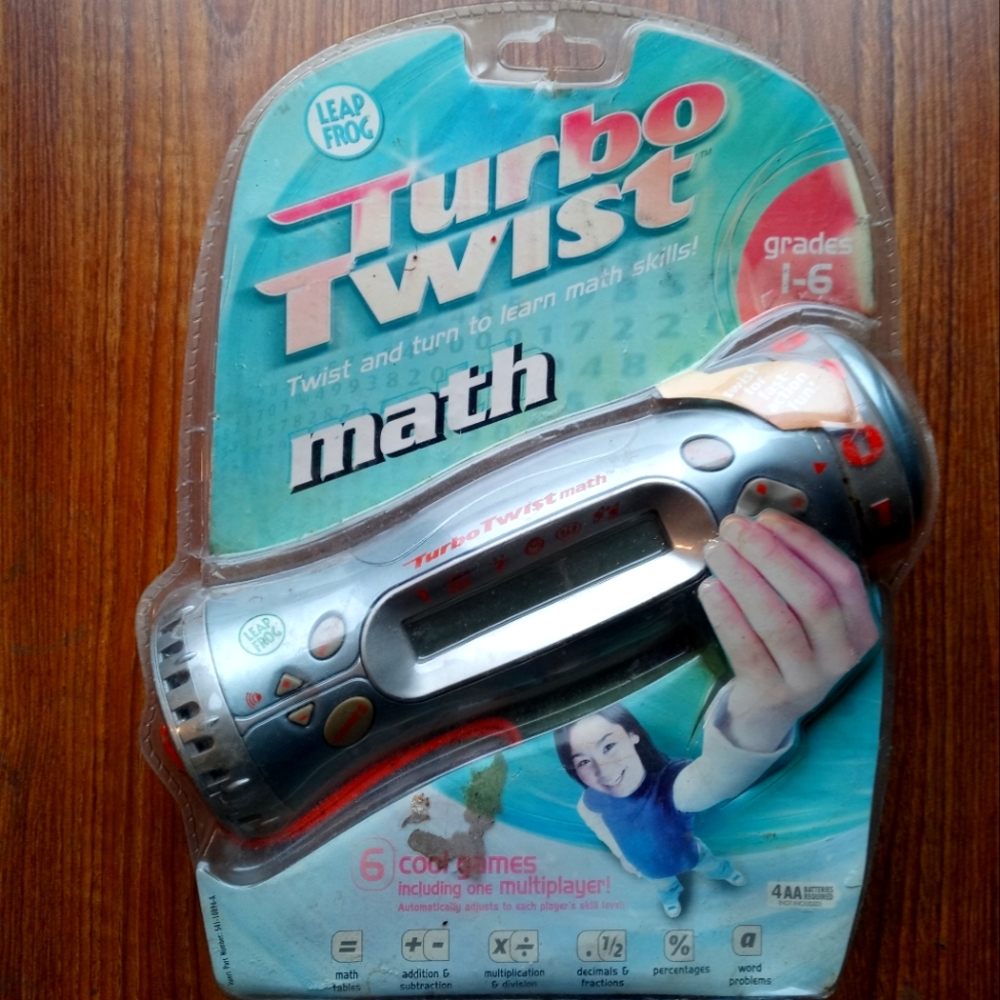 Turbo twist electronic math game